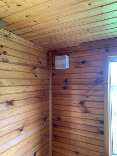 Установка двух вентшахт в деревянном доме в Ступино